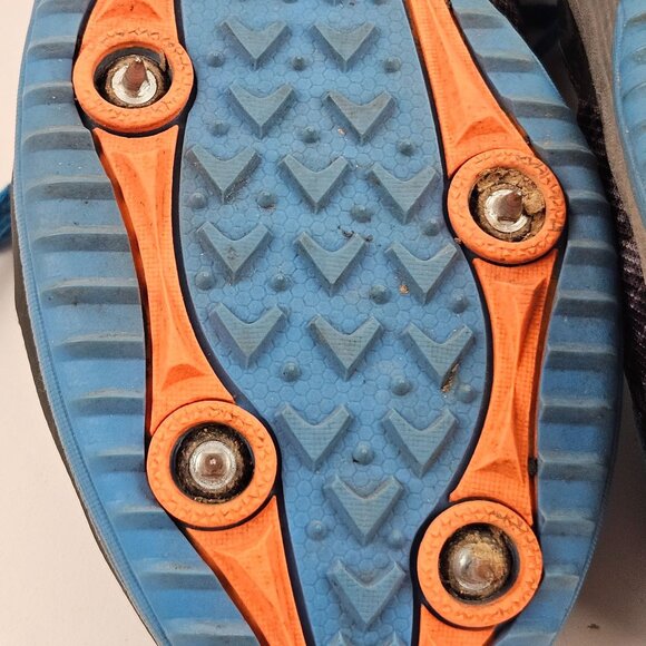 Saucony Kilkenny XC Track Running Shoes Mens Size 10.5 Black Blue Canvas Spikes - Picture 8 of 8